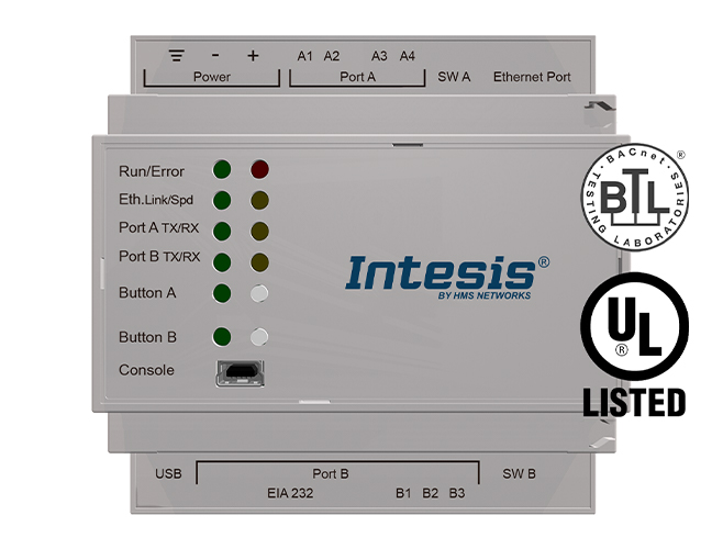 Panasonic ECOi, ECOg and PACi systems to BACnet IP/MSTP Interface